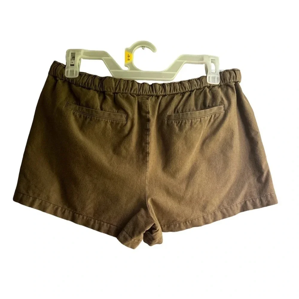 Hinge Green Cotton Rayon Shorts Casual Summer Everyday Summer Size Medium